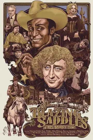 Plakat do filmu "Płonące siodła" #228760