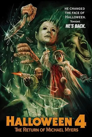 Plakat do filmu "Halloween IV: Powrót Michaela Myersa" #1645420
