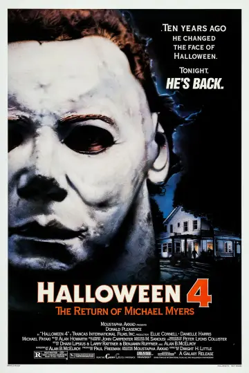 Plakat do filmu "Halloween IV: Powrót Michaela Myersa" #881664