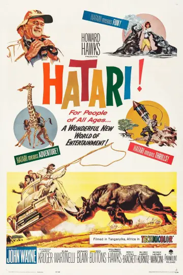 Plakat do filmu "Hatari!" #364304