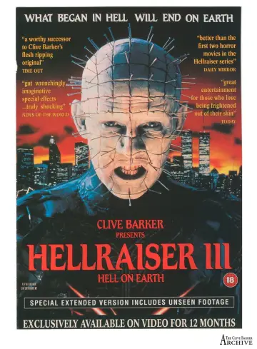 Plakat do filmu "Hellraiser 3. Piekło na Ziemi" #119950