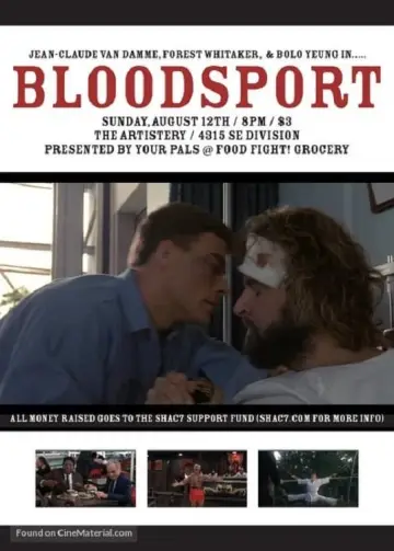 Plakat do filmu "Krwawy sport" #84306