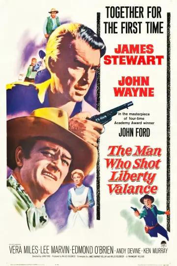 Plakat do filmu "Człowiek, który zabił Liberty Valance