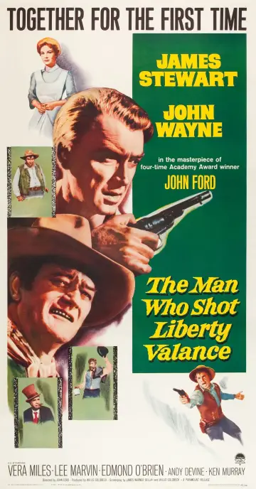 Plakat do filmu "Człowiek, który zabił Liberty Valance
