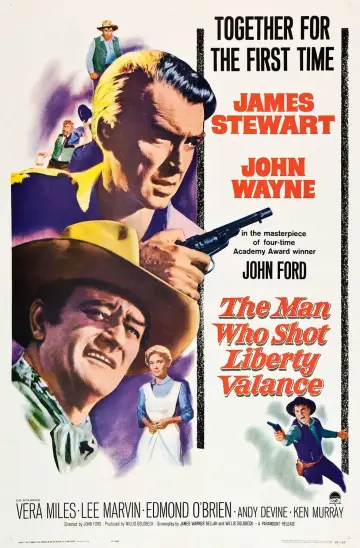 Plakat do filmu "Człowiek, który zabił Liberty Valance