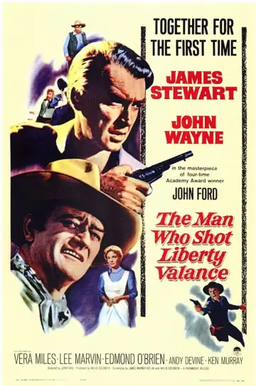 Plakat do filmu "Człowiek, który zabił Liberty Valance