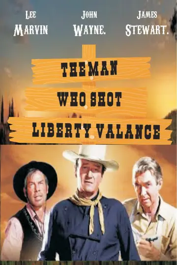 Plakat do filmu "Człowiek, który zabił Liberty Valance