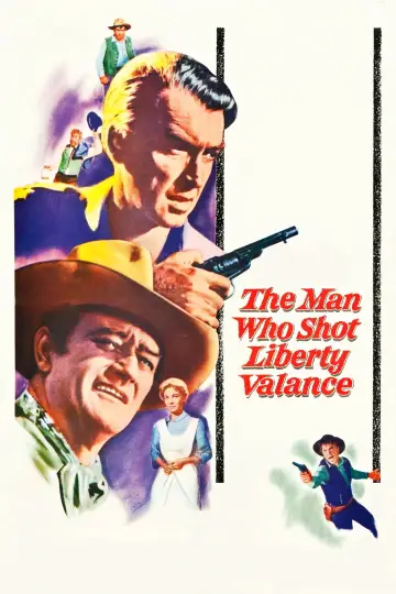 Plakat do filmu "Człowiek, który zabił Liberty Valance