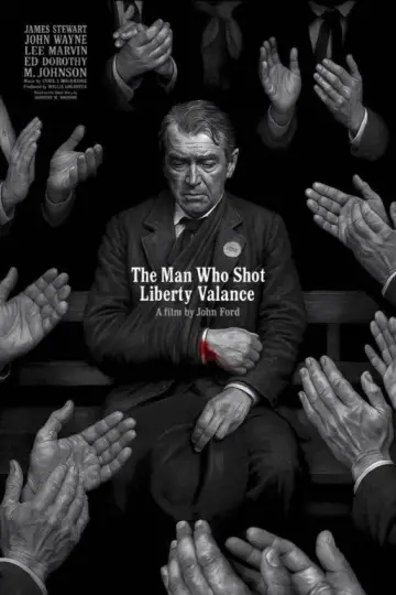 Plakat do filmu "Człowiek, który zabił Liberty Valance