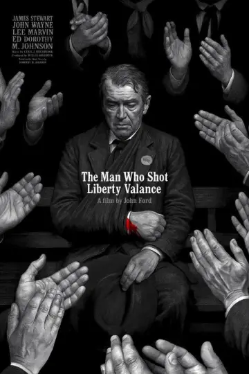 Plakat do filmu "Człowiek, który zabił Liberty Valance