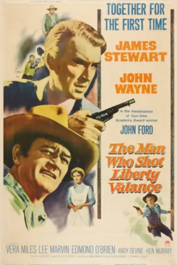 Plakat do filmu "Człowiek, który zabił Liberty Valance