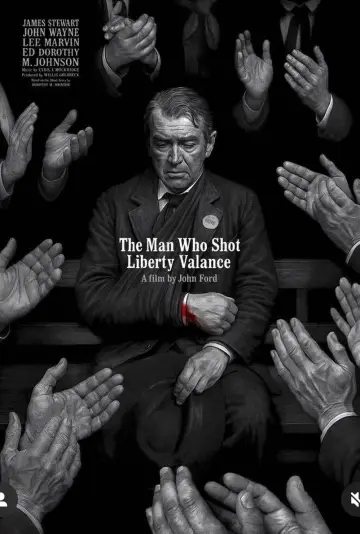 Plakat do filmu "Człowiek, który zabił Liberty Valance