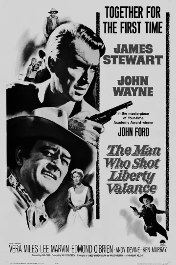Plakat do filmu "Człowiek, który zabił Liberty Valance
