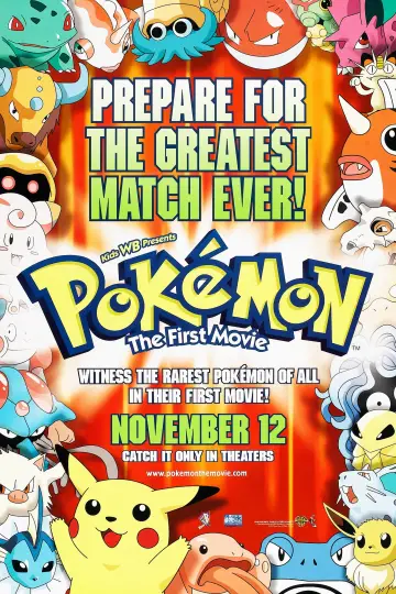 Plakat do filmu "Pokémon: Film pierwszy" #851767
