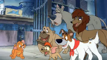 Zasłona do filmu "Oliver i spółka" #1801092