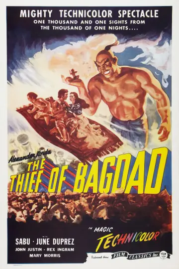 Plakat do filmu "Złodziej z Bagdadu" #147522