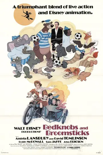 Plakat do filmu "Gałki od łóżka i kije od miotły" #96401