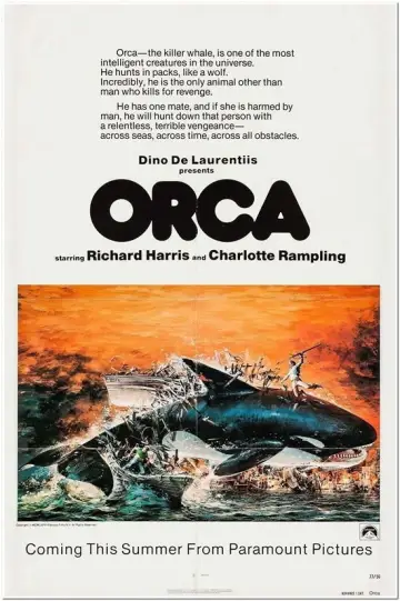 Plakat do filmu "Orka. Wieloryb zabójca" #901774