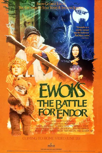Plakat do filmu "Gwiezdne wojny: Ewoki - Bitwa o Endor" #106783