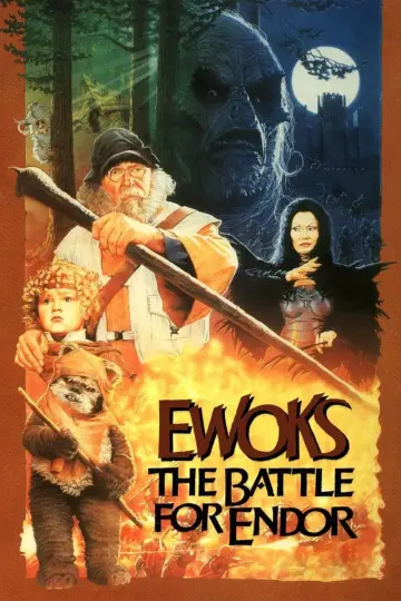 Plakat do filmu "Gwiezdne wojny: Ewoki - Bitwa o Endor" #106792