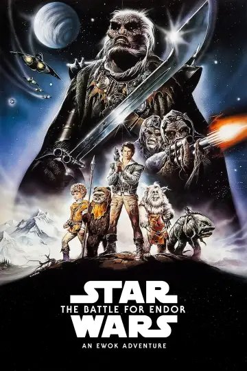 Plakat do filmu "Gwiezdne wojny: Ewoki - Bitwa o Endor" #350928