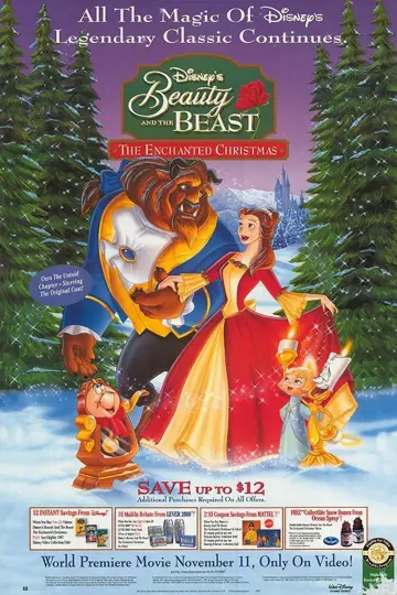 Plakat do filmu "Piękna i Bestia: Zaczarowane święta" #748113