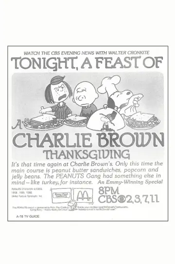 Plakat do filmu "Dzień Dziękczynienia Charliego Browna" #1019180
