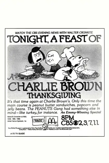Plakat do filmu "Dzień Dziękczynienia Charliego Browna" #1019182