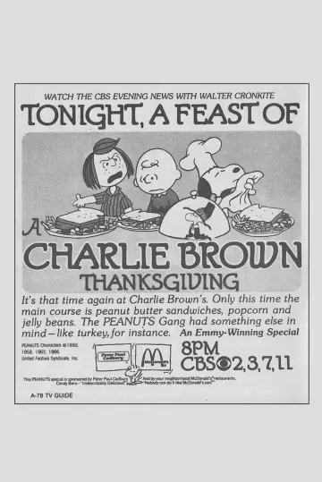 Plakat do filmu "Dzień Dziękczynienia Charliego Browna" #1019183