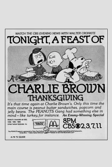 Plakat do filmu "Dzień Dziękczynienia Charliego Browna" #1019184
