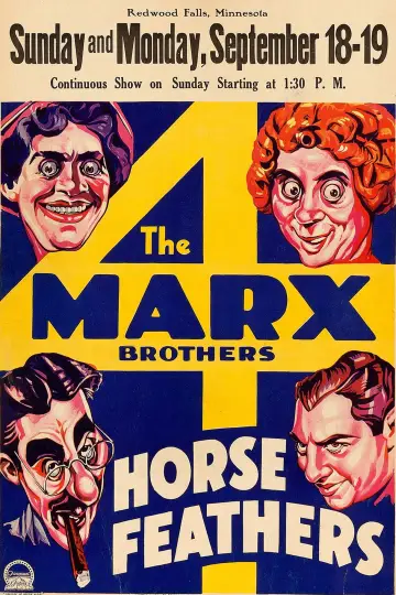 Plakat do filmu "Końskie pióra" #1026568