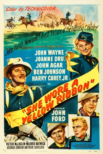 Plakat do filmu "Nosiła żółtą wstążkę" #150265