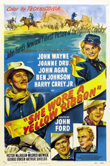 Plakat do filmu "Nosiła żółtą wstążkę" #150267