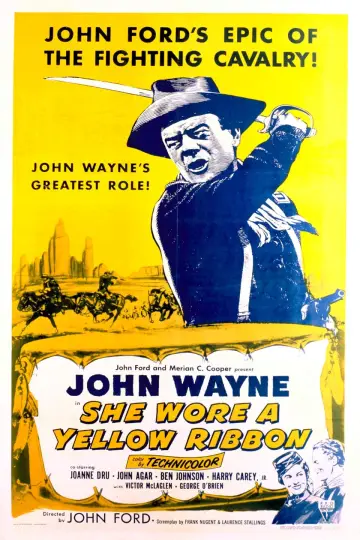 Plakat do filmu "Nosiła żółtą wstążkę" #150269