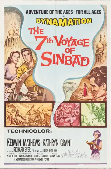 Plakat do filmu "7 podróż Sindbada" #1008539