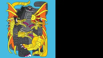 Zasłona do filmu "Ghidorah - Trójgłowy potwór" #1025449