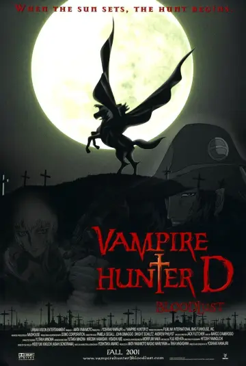 Plakat do filmu "Vampire Hunter D: Żądza krwi" #108997