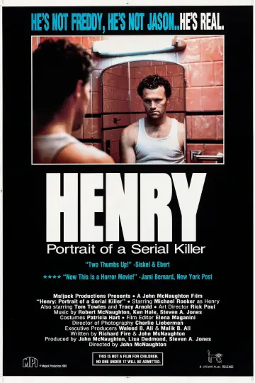 Plakat do filmu "Henry - Portret seryjnego mordercy" #267198