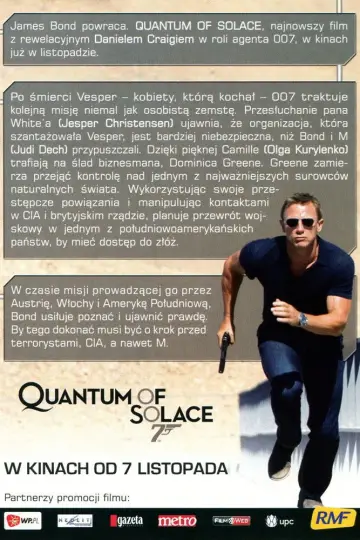 Plakat do filmu "Quantum of Solace" #620601