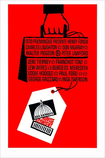 Plakat do filmu "Burza nad Waszyngtonem" #1116725