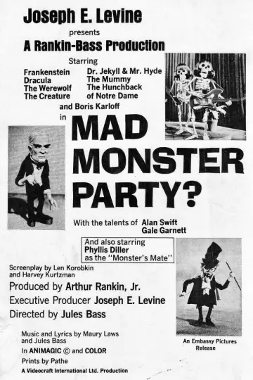 Plakat do filmu "Mad Monster Party?" #1083044