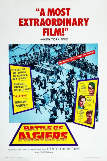 Plakat do filmu "Bitwa o Algier" #143487