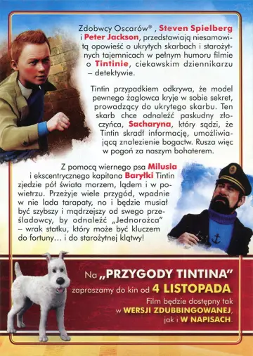 Plakat do filmu "Przygody Tintina" #687541
