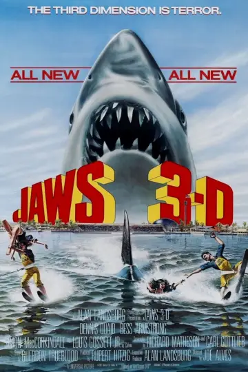 Plakat do filmu "Szczęki 3" #335515