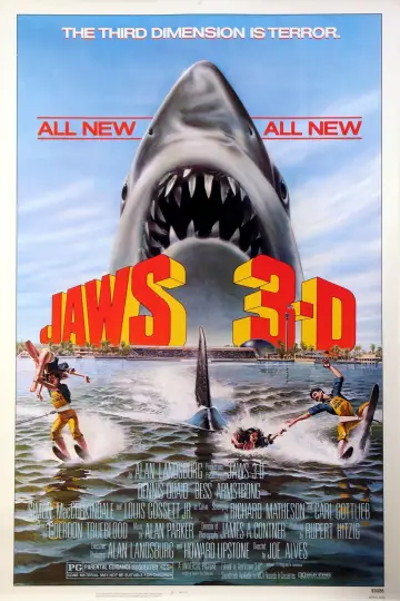 Plakat do filmu "Szczęki 3" #335529