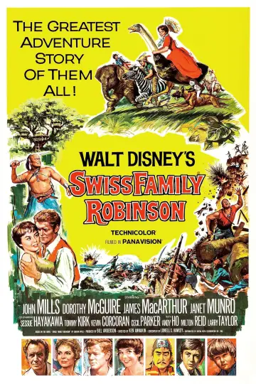 Plakat do filmu "Szwajcarska rodzina Robinsonów" #130866