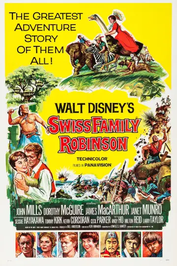 Plakat do filmu "Szwajcarska rodzina Robinsonów" #130867