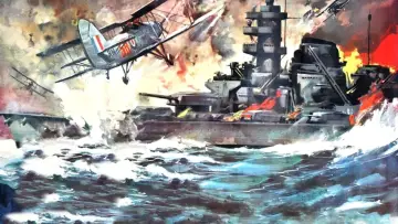 Zasłona do filmu "Zatopić pancernik Bismarck!" #422724