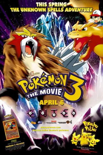 Plakat do filmu "Pokémon 3: Zaklęcie Unown" #805717
