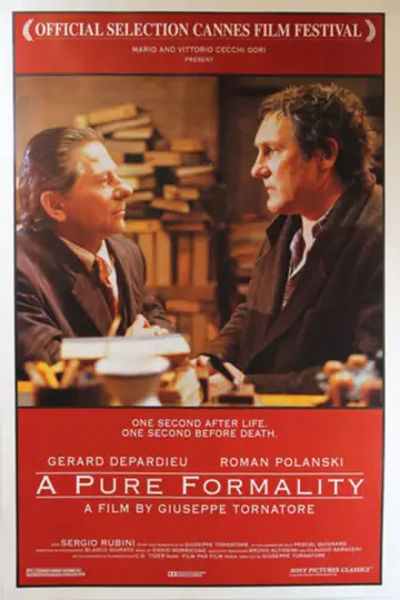 Plakat do filmu "Czysta formalność" #210924